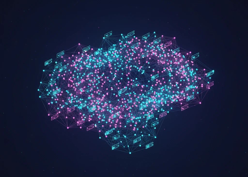 اینفوگرافیک توضیح دهنده مفهوم Vector Embeddings برای پیدا کردن صفحات مرتبط جهت لینک سازی داخلی.